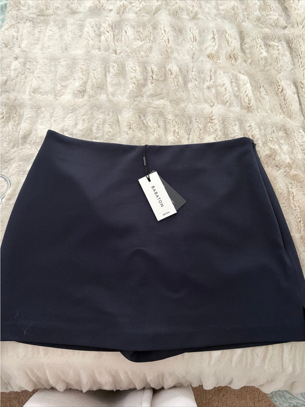 Aritzia Babaton Navy Mini Skirt